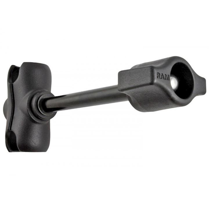 Short Double Socket Arm with Retention Knob for B Size 1" Balls